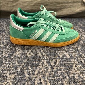 adidas Spezial Suede Sneakers in Mint Green with Gum Sole